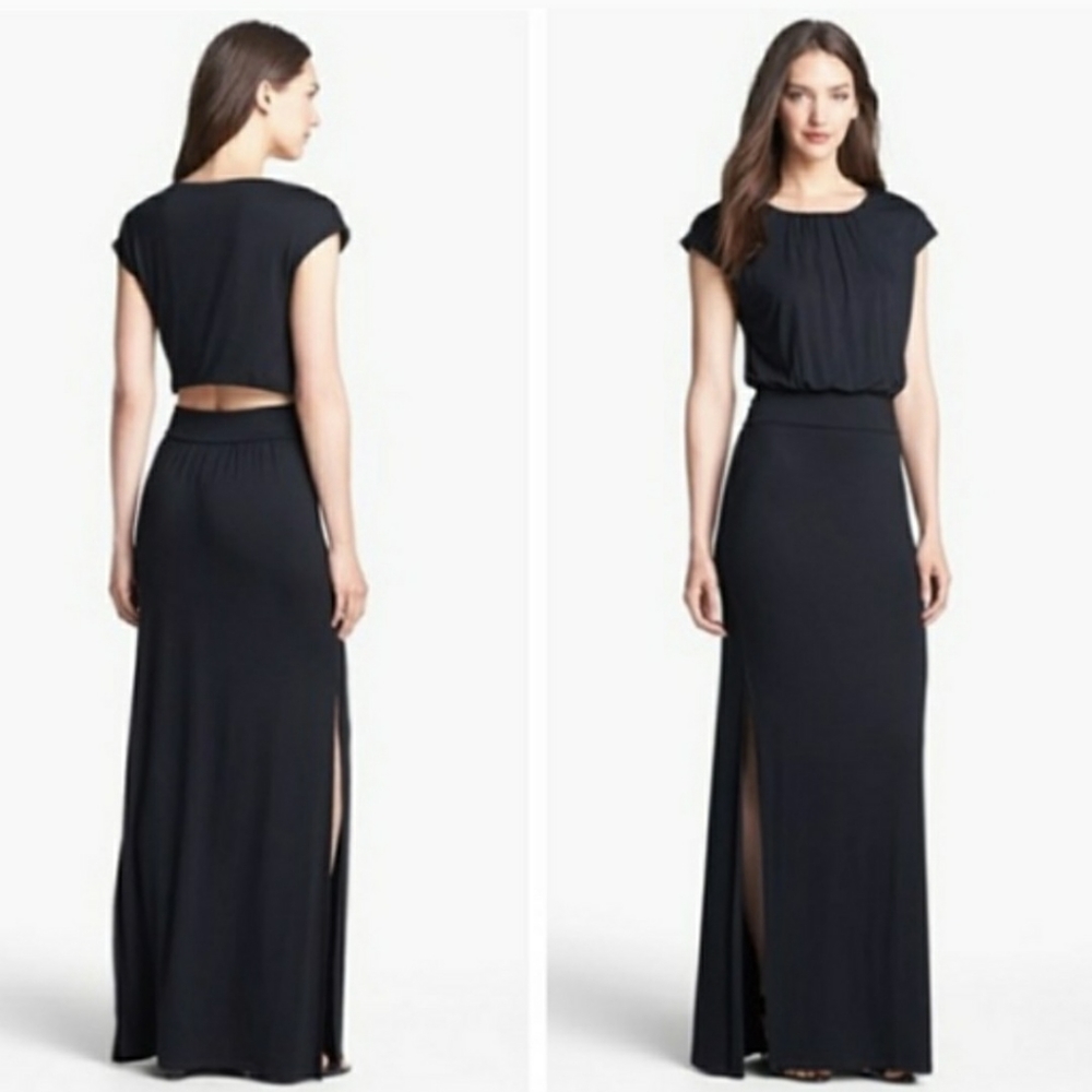 Felicity & Coco Vienna Blouson Maxi Dress Size Small